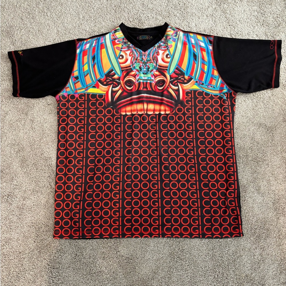 Vintage COOGI TIKI AZTECA Graphic SHIRT, 4XL